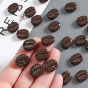 200 Pcs Artificial Coffee Beans, Simulation Resin Mini Faux Coffee Beans Artificial Plant for Home Kitchen Cafe Shop Cabinet Display Photography Props(Non-Edible)
