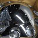 Chrome Front and Rear Hub Cover Wheel Axle Cover Center Caps Kit with 33mm Lug Nut Covers Replacement for 20 in & 22.5 in & 24.5 in Semi Truck Wheels