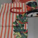 AVOIN colorlife Merry Christmas Let It Snow Joy Stripes Gift Box Red Throw Pillow Covers, 16 x 16 Inch Xmas Tree Holiday Cushion Case Decoration for Sofa Couch Set of 4