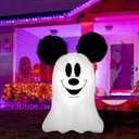 Halloween Inflatable Outdoor Decoration,Mouse Theme Cute Ghost Blow Up Outdoor for Halloween Party Garden Lawn Decor