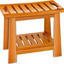 21 Inchs Shower Bench with Handle, Spa Shower Chair 400 lbs Capacity, Storage for Inside Shower Storage