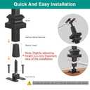 Adjustable Height and Angle Stainless Steel Connectors for Easy Installation of 1/2" Deck Stair Hollow Metal Balusters (60, Not Include Shoes)