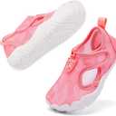 Racqua Girls Water Beach Pool Baby Shoes Boys Swimming Toddler Slip-On Quick Dry Wet Breathable Indoor Lightweight Aqua Outdoor Sea Shoes Pink, 8
