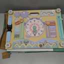 Double-Sided Wooden Busy Board for Toddlers, Sensory Activity Board, Montessori Travel Toy for Kids Age 3-5, Educational Toy for Autism, Ideal Choice for Baby Girls or Boys Birthday