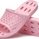 Litfun Shower Shoes for Women Non-Slip Quick Dry Shower Slippers Lightweight Pool Sandals with Drain Holes for College Dorm, Beach, Bathroom & Gym, 40