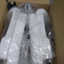 BUNWAG Baby Bathtub, Collapsible Newborn Bathtub for Infant to Toddler with Soft Cushion and Thermometer,Portable Travel Newborn Tub with No-Slip Feet, Baby Shower Gifts, 0-12 Months Baby Bath, Grey