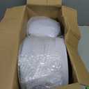 KIRE 200PCS Gold Plastic Plates - Disposable Plates for Party - White Plastic Plates with Gold Rim Include 100 for Dinner and 100 for Dessert/Salad in Wedding/Party/Spring/Graduation/Mother's Day
