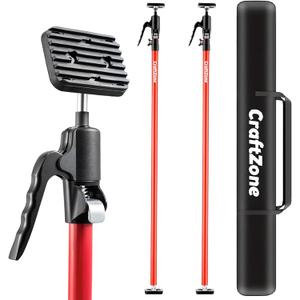 Cabinet Jacks for Installing Cabinets Heavy Duty Support Pole Drywall Lift Premium Dust Barrier Poles Telescopic Adjustable 2-Pack