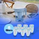 ZeroWater Official Replacement Filter - 5-Stage 0 TDS Filter Replacement - System IAPMO Certified to Reduce Lead, Chromium, and PFOA/PFOS, 6-Pack