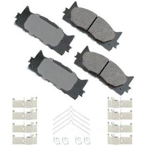 Akebono ACT1222A Ultra-Premium Ceramic Front Disc Brake Pads , GREY