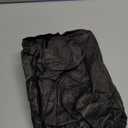 Round Vinyl Fitted Tablecloth with Flannel Backing Elastic Table Cloth Waterproof Oil-Proof Plastic Cover- Fits Tables up to 40" - 44" Diameter (Black)