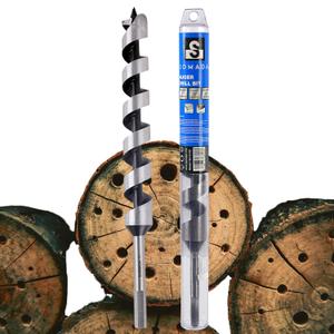 1-Inch x 12-Inch Auger Drill Bit for Wood, Hex Shank 3/8-Inch One Piece, Ship Auger Long Drill Bit for Soft and Hard Wood, Plastic, Drywall and Composite Materials