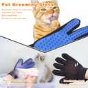 4 x 2-Piece Pet Hair Removal & Grooming Kit: Static Hair Remover Glove for Furniture, Carpet, Couch + Gentle Pet Grooming Glove for Cats & Dogs