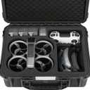 Case for DJI Avata 2 Drone Combo - Waterproof Hard Cases with Foam for Avatar 2 Fly More Combo/Goggles 3/RC Motion 3/FPV Remote Controller/Batteries, Fits for DJI Drone Accessories (Only Case)