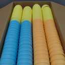 JOYIN 3.15" Pastel Easter Eggs, 100PCS Large Plastic Eggs, Empty Colorful Fillable Eggshells for Easter Hunt, Party Favor, Basket Stuffers Filler, Classroom Prize Supplies