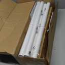 2 Pack White Curtain Rods for Windows 48 to 84 Inch, 1" Boho Decorative Drapery Rod with Twine Wrapped End Cap Finials, Adjustable Vintage Rustic Farmhouse Window Treatment Rods, Easy Install