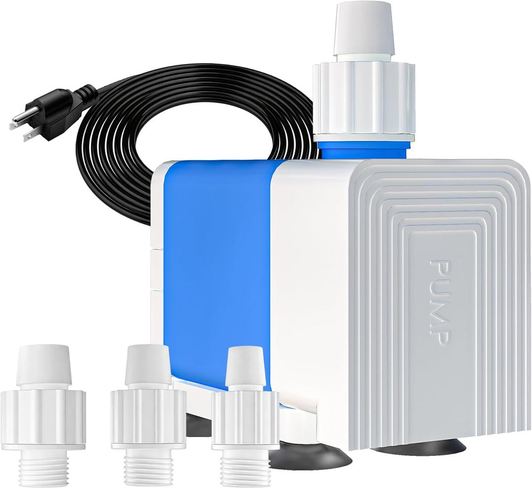 Knifel 400GPH Water Fountian Pump 25W Pond Pumps Ultra-Quiet & Adjustable Flow Rate for Fountains, Hydroponics, Ponds, Aquariums, and More