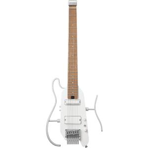 Donner HUSH X PRO Electric Guitar Kit - Smart Travel Guitar with Dozens of Preset Combinations, 7 Tone Sim Options, Metallic White