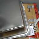 Stainless Steel Cat Litter Box XL for Big Cats, High-Sided Design Prevents Urine Leakage, Non-Stick, Easy to Clean, Includes Scoop, Gray