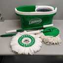 Libman Tornado Spin Mop System, Spinning Floor Mopping and Bucket with Wringer Set for Home, Hardwood, Laminate, Tile Cleaning, Includes 1 Machine Washable Replacement Head Refills (2 Total)