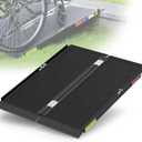 3FT Portable Wheelchair Ramp with Quick-Lock, Black Seamless Non-Slip Aluminum Folding Handicap Ramp,Threshold Ramp for Doorways, Wheel Chair Ramp for Home Steps (3FT((Using height 3-9'')