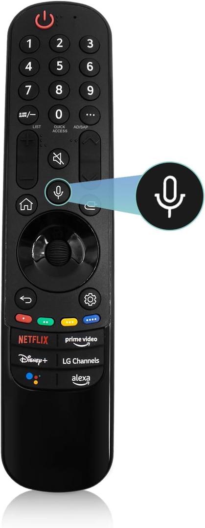 Magic Remote for LG Smart TV Remote Control,for LG TV Remotes AN-MR24GA/23GA/22GA/21GA with Pointer and Voice Function,Replacement for 2019-2024 UHD QNED NanoCell MiniLED OLED C4 C3 C2 C1 G4 Smart TVs