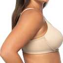 Vanity Fair Women's Full Figure Beauty Back Smoothing Bra, 4 Way Stretch Fabric, Lightly Lined Cups up to H