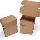 9x6x4 Shipping Boxes Set of 6, Small Cardboard Boxes for Packaging, Brown Mailing Boxes for Small Business