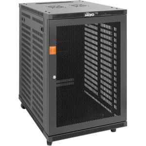 Tecmojo 18U Wall Mount Rack,18U Rack 23.6 Inch Depth,Hold Up to 176 Lbs,Server Rack with Casters,Enclosed Network Cabinet for 19 Inch Network,Server and AV Gear,Mesh Door(Elite Collection)