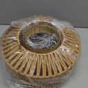 Mini Rattan Boho Ceiling Light Fixture, Small Woven Semi Flush Mount Ceiling Light, Wicker Light Fixture Hallway,Laundry Room, Closet,Nursery E26 1 Light (9.05, Natural)