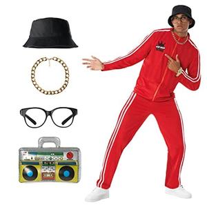 Morph 80s Costumes For Men, Rapper Costume Adults, 90s Costumes For Men, Mens Rapper Halloween Costume, Medium