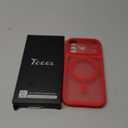 TOCOL for Phone 17 Pro Case, Full Camera Protection, Built-in Magnetic Ring, Compatible with Magsafe Charger, Drop Protection, Translucent Matte Phone Case for Phone 17 Pro 6.3 inch (Red)