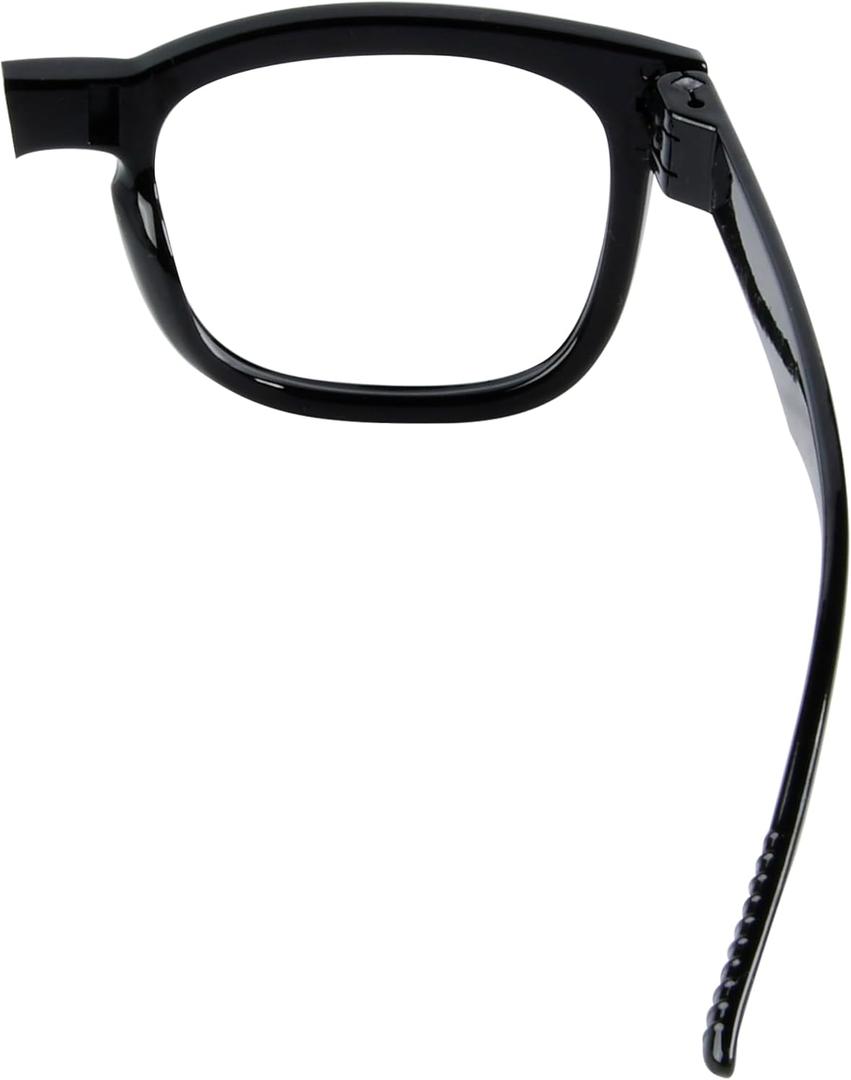 (Must Buy Both Eye) Metalless Reading Glasses Different Strength Each Eye Black-Right Eye+2.50