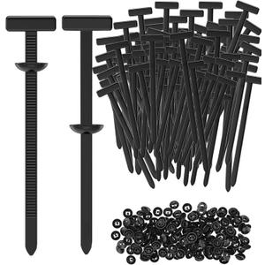 5 x 100PCS Nylon Universal Cable Tie Buckle - Grip Auto Zip Tie Buckles,Multipurpose Heavy Duty, Self-Locking Zip Tie with Pin & Button Design,UV-Resistant Fasteners for Car Repair