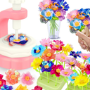 Mruikeny Fabric Flower Bouquets Toys, Handmade Arts and Crafts Toys for Kids Ages 3 4 5 6 7 8, DIY Flower Make Toy for Girls Craft Kit STEM Educational Toy for Kids Toddler Birthday Gifts