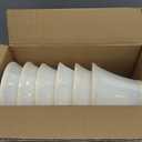Wellmet Chandelier Shades, ONLY FOR CANDELABRA BULBS, Clip-on Fitter Lamp Shades, 3" X 6" X 5", 6 pcs Set