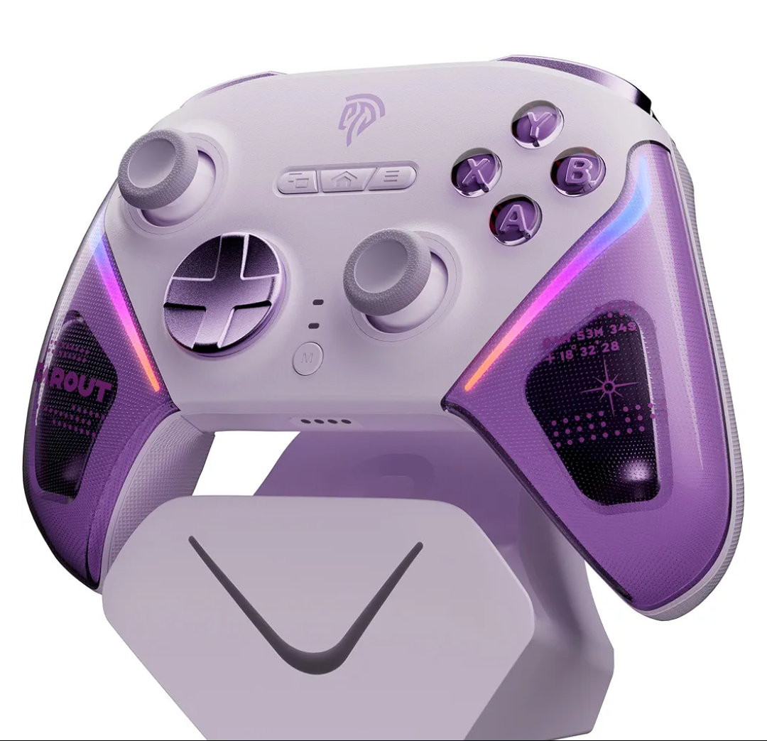 EasySMX D10 PC Controller - Elite Wireless Bluetooth Pro Controller with TMR Joystick, Dual-Mode Triggers & Full Mechanical Buttons, 1000Hz Polling Rate, RGB Lighting for PC/Switch/Android/iOS