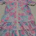 BesserBay Girls Summer Beach Quick Dry Cover Up Ruffle Hem Terry Smocked Hooded 120/S with Pockets