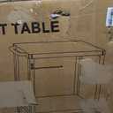 32x20IN Double-Shelves Grill Table, Outdoor Grill Cart for Blackstone Griddle, Movable Pizza Oven Table Cart for Outside Patio, Kitchen Cooking Food Prep Table for Party