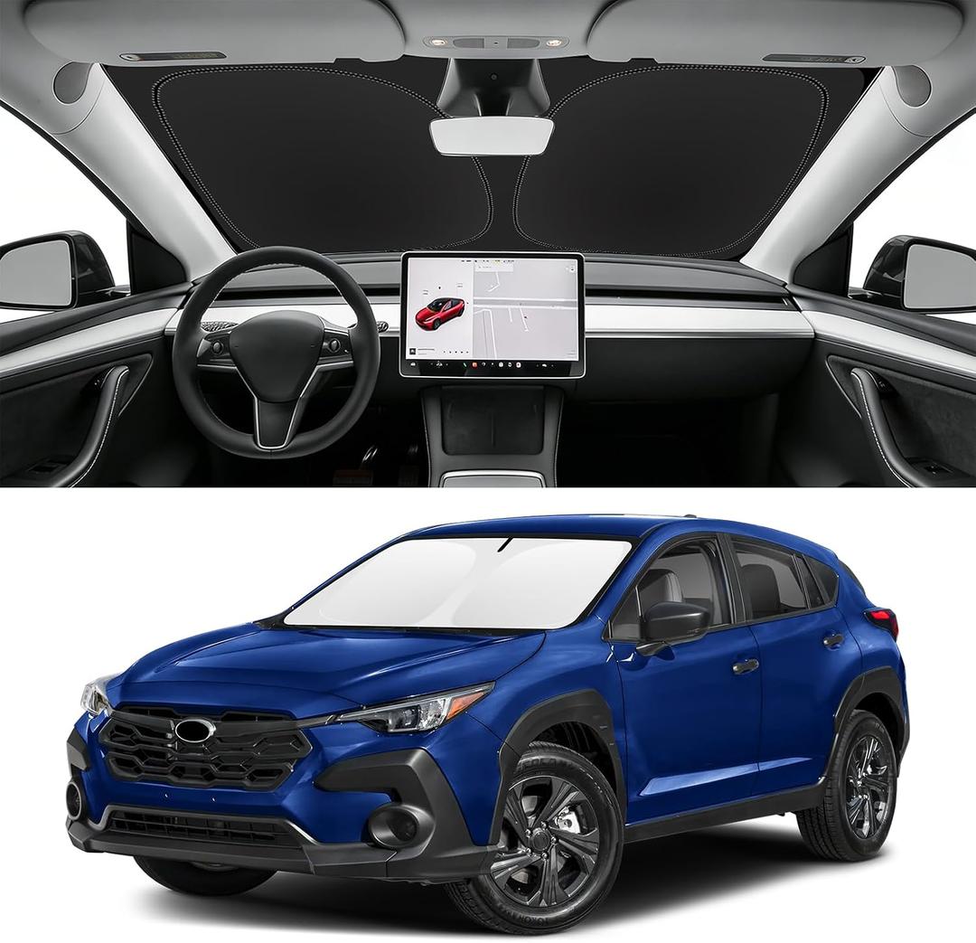 Custom Fit Windshield Sun Shade for Subaru Crosstrek 2018-2026, Blocks UV & Heat, Front Window Sunshade Accessories, Easy Fold & Store Keep Your Car Cooler