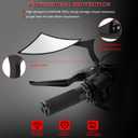 Black Motorcycle Rear View Mirrors Sportster Side Mirrors for Street Glide Electra Glide Softail Dyna 1982-2019 2020 2021 2022 2023, Large