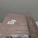 HOMBYS Recliner Seat Cushion with Lumbar Supportive Pillow Extra Large Non-Slip Seat Cushion with Back Support Cushions,Cruve Edge Design for Relief Thighs Pressure, Brown