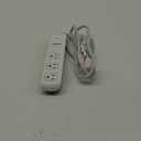 Philips 3 Outlet Smart Wi-Fi Extension Cord, 4 Ft Braided Cord, Individual Control, Compatible with Alexa, Google Home, Bluetooth Set Up, No Hub Required, ETL Listed, White, SPC9034WB/37