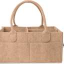 Mr. Pen- Baby Diaper Caddy Organizer, Earthy Clay, Baby Caddy Organizer with Handle, Compact Size, Collapsible & Portable (1 Pack, Regular)