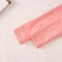 MODNTOGA Baby Girl Swimwear 2Pcs Long Sleeve Flower Swim Bathing Suit Set Toddler Kid Watermelon Graphic Swimsuit Beach Wear (6-12 Months, Light Pink Watermelon)