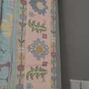 LIVEBOX Washable Oushak Pink Boho Area Rug, 8x10 Machine Washable Rugs for Bedroom Girls Living Room, Soft Blush Floral Non Slip Turkish Pastel Thin Floor Carpet for Classroom Playroom Home Decor