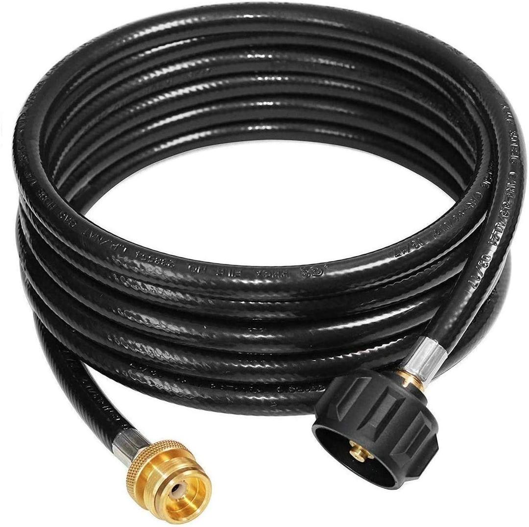 DOZYANT 15 Feet Propane Adapter Hose 1 lb to 20 lb Converter Replacement for QCC1 / Type1 Tank Connects 1 LB Bulk Portable Appliance to 20 lb Propane Tank