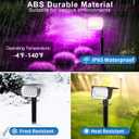 Tadyreal Solar Color Changing Spot Lights Outdoor Waterproof Colored RGB Solar Powered Landscape Lights for Yard 7 Lighting Modes Multicolor Solar Spotlights for Pathway Garden Outside (10 Pack)