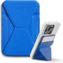 MOFT Magnetic Wallet Stand Compatible with iPhone 16/15/14/13/12 Series, Angle Adjustment & Magsafe Compatible MOVAS Phone Stand,Sapphire