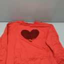 MNLYBABY Valentines Sequins Sweatshirts Women Valentine Heart Sweatshirt Casual Glitter Heart Graphic Pullover Tops, Red, XXL